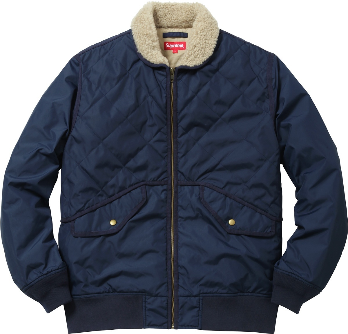 Quilted Nylon Tanker Jacket view 2